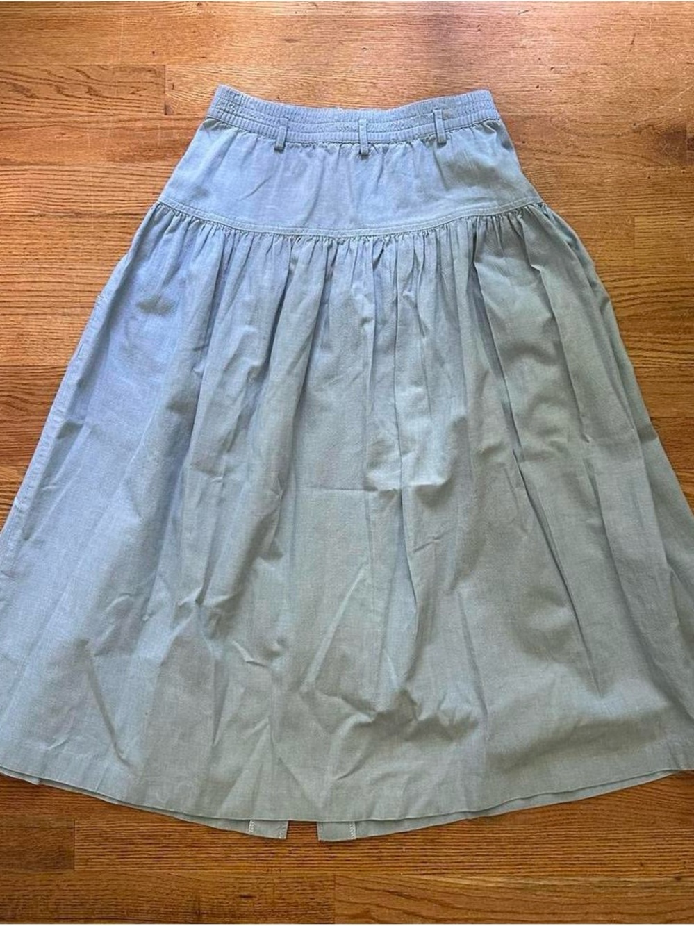 Counterparts Button-Front High-Waist Midi Skirt - Picture 3 of 7